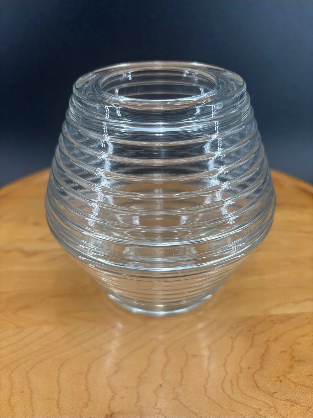 Vintage 1970s Indiana Glass “Maya” fairy lamp crystal clear